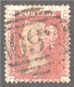Great Britain Scott 33 Used Plate 106 - CH